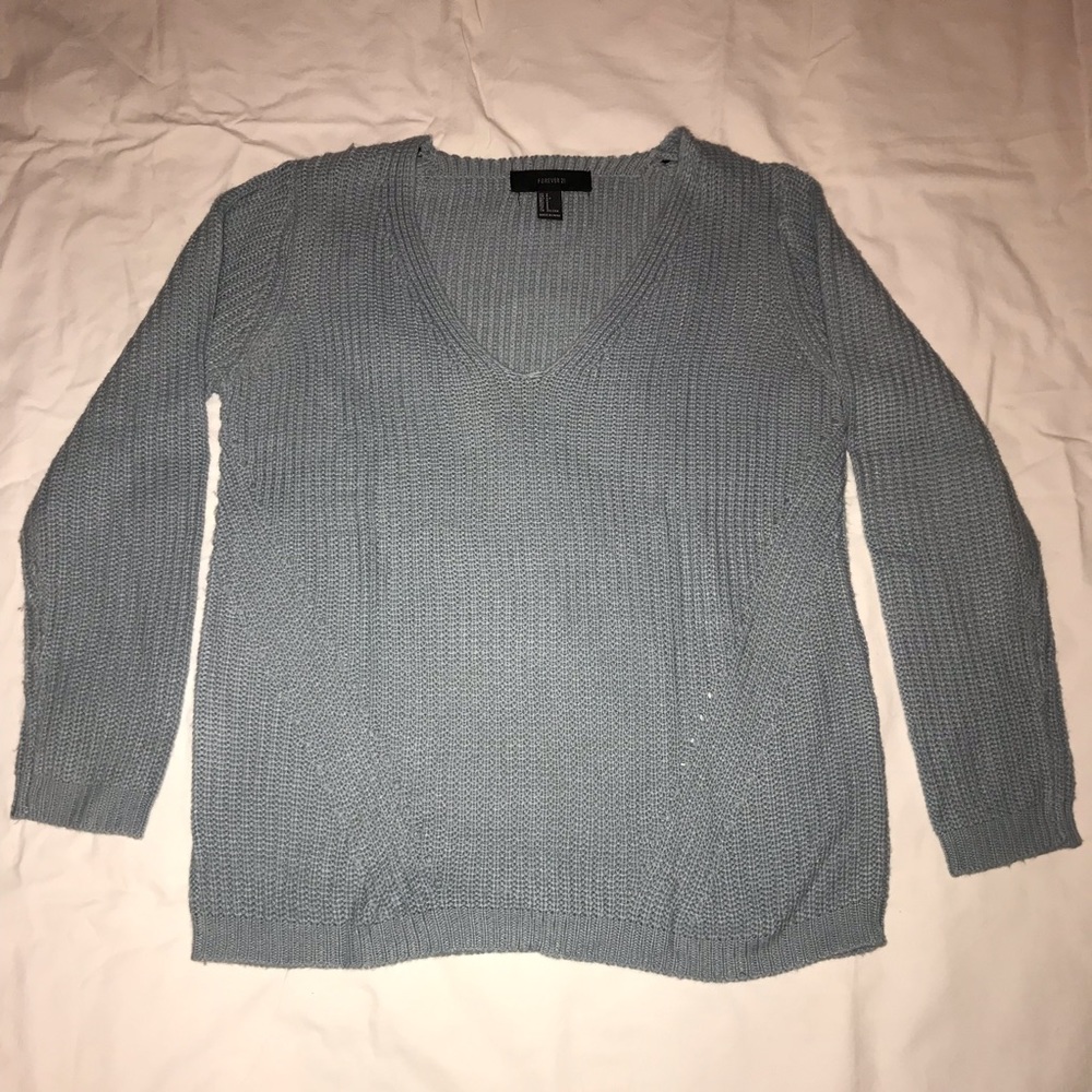 Blue Knit Sweater